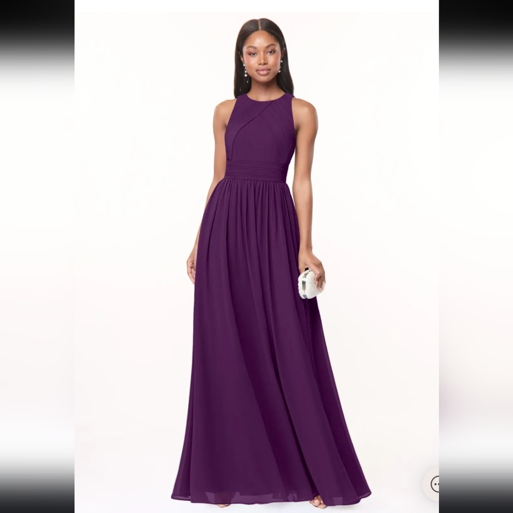 Elegant Purple Sleeveless Maxi Dress